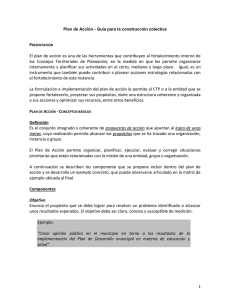 Herramientas metodológicas – Plan de Acción).
