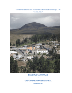 PLAN DE DESARROLLO ORDENAMIENTO TERRITORIAL Y