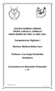 Competencias Digitales I Alumna: Maleny Nañez Caro Profesor: cruz Jorge Fernández Arámburo
