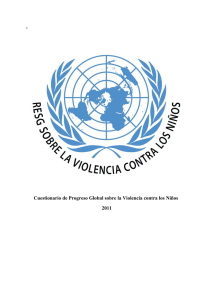 Cuestionario de Progreso Global sobre la Violencia contra los Niños
