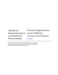 Plan de Aseguramiento de la Calidad de Proceso y de Producto