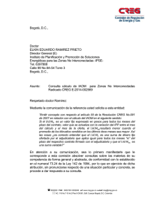 CREG E-2014-002569 - CREG Comisión de Regulación de