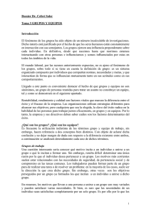 Tema 3 Grupos y Equipos Dossier Dr. Ceferí Soler