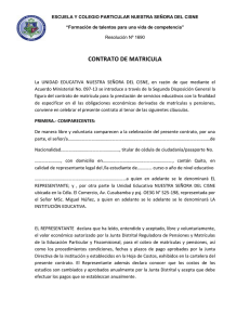 contrato de matricula - Unidad Educativa Nuestra Señora Del Cisne