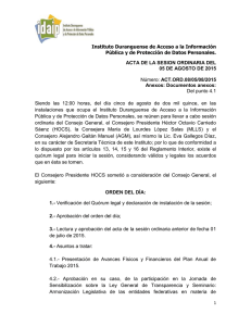 VP 05 de Agosto 2015ORD - Instituto Duranguense de Acceso a la