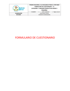 Cuestionario de Autoevaluación (Formulario C1)