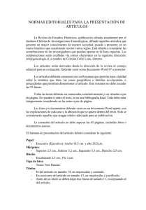 normas editoriales  - Instituto Chileno de Investigaciones