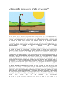 ¿Desarrollo exitoso del shale en México? En los últimos meses
