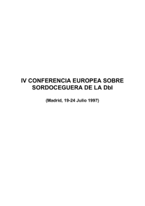 20. IV Conferencia Europea sobre Sordoceguera de la