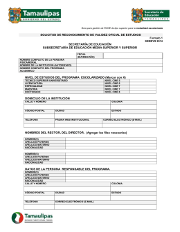 Requisitos Para Solicitar Reconocimiento De Validez Oficial De Estudios