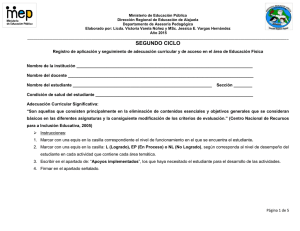 segundo ciclo - Dirección Regional de Educación Alajuela