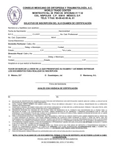 solicitud inscripción para el xlvi examen de certificación
