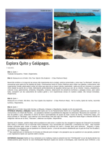 Explora Quito y Galápagos. 7 NOCHES