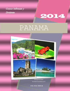 PANAMA  2014 Conoce Infórmate y