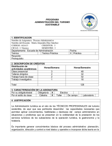 1. IDENTIFICACION PROGRAMA ADMINISTRACIÓN DEL TURISMO