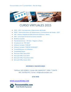 CURSO VIRTUALES 2015 I Perucontable.com Contabilidad - Red de blogs