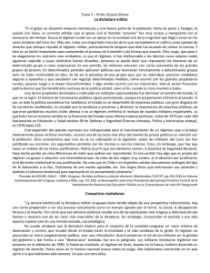 Texto 3 – Profa. Rosana Silvera La dictadura militar “Si el golpe no