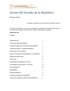 Gaceta Del Senado de la República Resumen del día Guanajuato