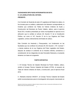 CIUDADANOS DIPUTADOS INTEGRANTES DE ESTA H. LIX LEGISLATURA DEL ESTADO, PRESENTE: