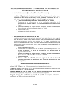 Formatos y requisitos según Reglamento 2014