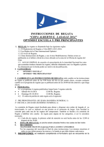 INSTRUCCIONES  DE  REGATA OPTIMIST ESCUELA Y PRE PRINCIPIANTES