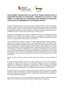 Acuerdo Junta de Castilla y León – FRMP