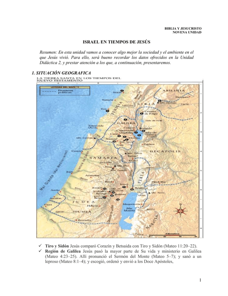 Israel En Tiempos De Jes S