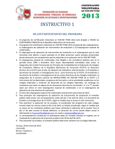 Planilla para Certificación VEN-NIF PYME 2013