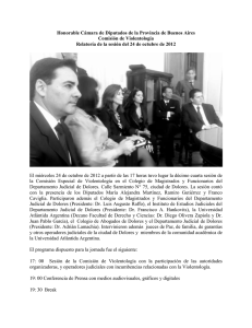 Relatoría del - Sociedad Iberoamericana de Violentologia