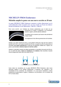 MICHELIN PRO4 Endurance Michelin amplía la gama con una