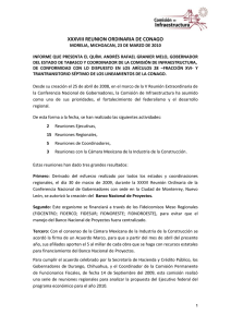 XXXVIII REUNION ORDINARIA DE CONAGO