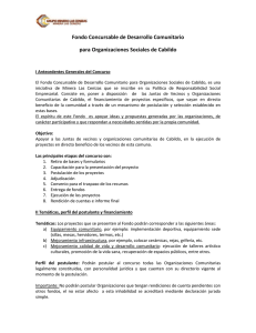 Fondo Concursable de Desarrollo Comunitario para Organizaciones Sociales de Cabildo