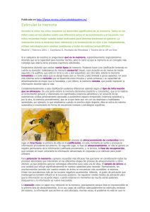 Publicado en http://www.revista.universidaddepadres.es/ Estimular