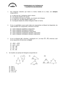 29.- Ejercicios Congruencia de triángulos y elementos secundarios
