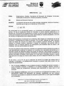 6. DIRECTIVA MINISTERIAL N 24