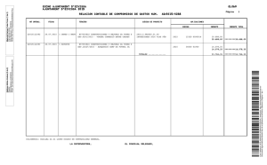 Relació contable de Compromisos de despeses Núm. AD/2015/0288