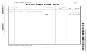 Relació contable de Compromisos de despeses Núm. AD/2015/0056