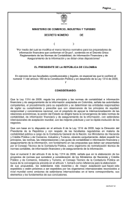 Página ___  MINISTERIO DE COMERCIO, INDUSTRIA Y TURISMO