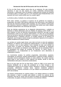 Declaración final – Buenos Aires – 2010