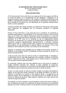 Declaración final – México – 2009