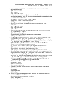 Fundamentos de los Sistemas Operativos – examen parcial – 10... © 2014 Universidad de Las Palmas de Gran Canaria