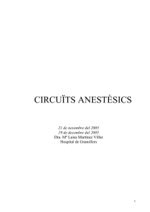 Circuits anestèsics i vaporitzadors