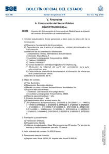 BOLETÍN OFICIAL DEL ESTADO V. Anuncios A. Contratación del Sector Público 38023