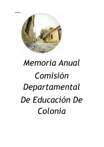 Memoria Anual 2015 Colonia