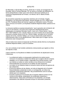 ACTA N°2 CDE Soriano 2015