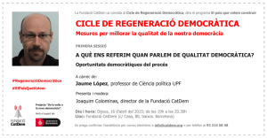 CICLE DE REGENERACIÓ DEMOCRÀTICA
