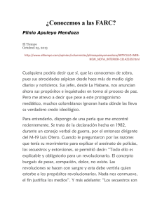 ¿Conocemos a las FARC? Plinio Apuleyo Mendoza