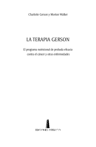 LA TERAPIA GERSON PDF