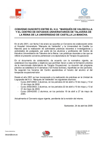 Descargar documento: Convenio logopedia Universidad Castilla - La Mancha 2001