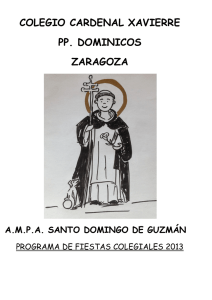 COLEGIO CARDENAL XAVIERRE PP. DOMINICOS ZARAGOZA A.M.P.A. SANTO DOMINGO DE GUZMÁN